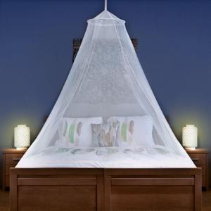 Mosquito Net for Single to King-Sized Beds  Fully-Enclosed Bed Canopy for Travel or Decoration  Free Bag, Hanging Kit & Adhesive Ceiling Hooks for Easy Setup (Conical XL No Opening, White)