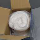 KUCEY Cooling Side Sleeper Pillow for Neck and Shoulder Pain, Luxury Shredded Memory Foam Curved Bed Pillows for Sleeping Set of 1 Adjustable Queen Size Washable Cover Crescent White