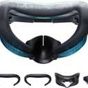 DESTEK Cooling Face Pad for Meta Quest 3 (NOT 3S), Stop PU Leather Overheating, 2 Replacement with Ice Gel & Breathable Ice Silk Cushions. Feels Like Cooling Arm Sleeves for Your Face. (black)