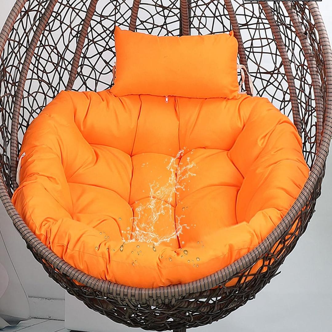 Egg Chair Cushions Large Round Cushions Replacement for Swing Egg Chair, 45"L*45"W*4"T