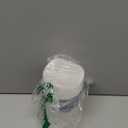 Mikasa 4x6 Inch White LED Wax Pillar Candle with Flickering Flame, Battery Operated Flameless Candle with 5-Hour Timer, Real Wax with Wavy Rim for Home Decor and Seasonal Displays