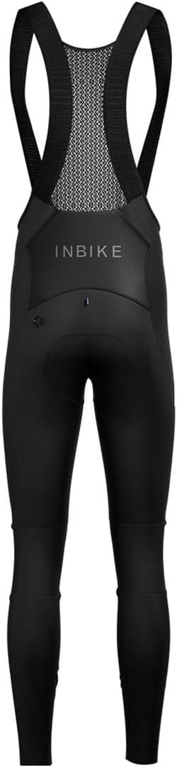 INBIKE Cycling Bib Tights Windproof Fleece 3D Padded Bike Leggings Long Thermal Bicycle Road Riding Men's Pants (X-Large)