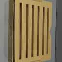 LOHASOK Bamboo Bread Slicer Guide: Bread Cutter for Homemade Bread Loaf - Adjustable and Foldable with Crumb Tray