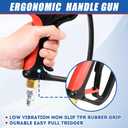 TOOLCY Pressure Washer Gun, Adjustable Power Washer Swivel Gun and Extension Wand, 4000 PSI, 7 GPM, M22-14mm to 3/8" Quick Connection, 5 Nozzle Tips, Fit Most Power Washer