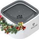 ELS PET Travel Bowl, No Spill, No Drip Slow Water Feeder/Dispenser for Dogs, Cats, 35oz/1L (Grey)