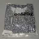 Zeagoo Women's Puff Short Sleeve Boho Shirts Casual V Neck Floral Solid Summer Blouse Pleated Tunic Top, Floral, Small