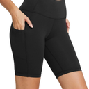 baleaf Women's 8"/ 5"/ 3" Biker Shorts High Waist Yoga Workout Gym Running Volleyball Spandex Shorts with Pockets M