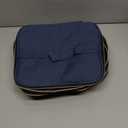 Nail Polish Organizer, Handheld Double Layer Nail Polish Storage with Adjustable Dividers, Holds 30 Bottles (15ml/0.5 fl.oz) for Nail Polish Lamp Manicure Tools and Essential Oil, Blue