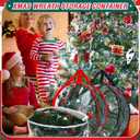 Zhengmy 6 Pcs Clear Christmas Wreath Storage Bag Wreath Storage Container With fixing strap Wreath Storage Box with Handles for Storing Garland Holiday Wreath Wrapping(24 Inches)