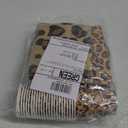 136 PCS Cheetah Print Party Decorations Include Dinosaur Plates, Cup, Napkin, Tablecloth, Happy Birthday Banner, Forks, Leopard Party Decorations for Boys Kids Serves 24