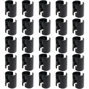 Wire Shelf Clips Shelving Sleeves - 50 Pack Shelf Lock Clips for 1" Post- Shelving Sleeves Replacements for Wire Shelving System