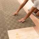 Mohawk Home 24" x 24" Indoor/Outdoor 0.25" Pile Height, Peel and Stick Carpet Tile, Brown Polyester, (15 Tiles) (60 sqft/Box)