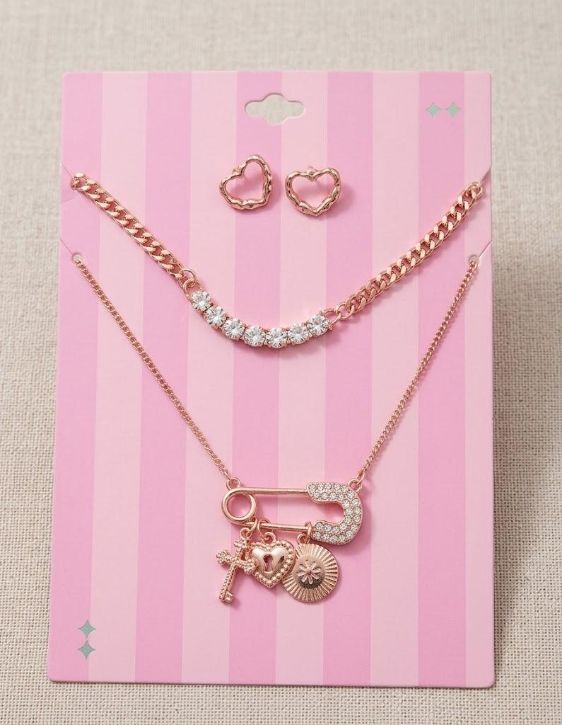 Necklace, Safety Pin Necklace for Women,Paper Clip, Stylish Chains for Women, Fashion Jewelry for Wear and important Occasions