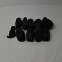 Squish Shoe Covers Disposable Non Slip, 100 Pack(50 pairs) Thick Extra Disposable Boot Covers Slip Proof Shoe Cover for Indoors Outdoors Recyclable Durable Protector Covers Fits Virtually Most Shoes (Black)