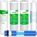1-5 Stage 50 GPD RO Water Filter Set Replacement Fit for APEC Reverse Osmosis System (1/4" Output)