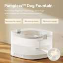 Cheerble Pumpless Dog Water Fountain, 4L/135oz D1 Automatic Pet Water Dispenser for Dogs MagDrive™ Technology Dual Mode Dispensing, No Cleaning Hassle, No Electrical Leakage, BPA-Free