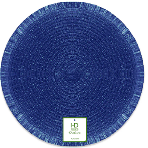 HDO 4 Pack Fringe Placemat Blue