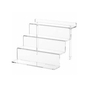 NIUBEE Acrylic Riser Display Shelf, Clear Display Stand