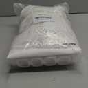 Gibelle Boho Farmhouse Shower Curtain Set, Linen Cotton Fabric Shower Curtain with Macrame Lace Decor, Modern Bohemian French Country Chic Bathroom Curtain with PEVA Liner 72x72 - White