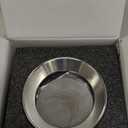 KNODOS 54mm Espresso Dosing Funnel and Puck Screen Set Magnetic Coffee Dosing Ring And Filter for Portafilters Compatible with 54 mm Breville Portafilter Basket Premium Espresso Machine Accessories (Silver)