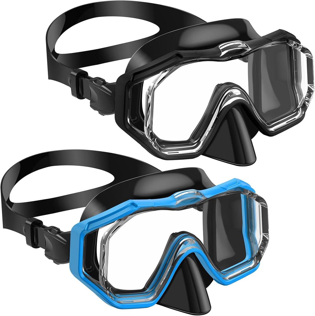 W WSTOO Swim Goggles with Nose Cover,Latest HD 3-Window Wide Vision Lens Snorkel Mask Anti-Fog&Leak for Adults Youth and Kids Swimming Snorkeling Diving, Size: Kids