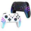 VidPPluing 2 Pack Switch Controllers, RGB Switch 2 Controller for Nintendo Switch/Switch 2/Lite/OLED, Wireless Pro Controller with Motion Sensor/Dual Vibration/Turbo/Wakeup