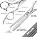 High-end Professional Hair Thinning Scissors Hair Cutting Teeth Shears Barber Hairdressing Texturizing Scissor Extremely Very Sharp 5.5 Inch Stainless Steel Alloy For Men,Women,Salon & Home