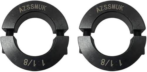AZSSMUK Shaft Collar Bore 1-1/8'' Double Split Black Oxide Set Screw Durable Shaft Collars Suitable for Machinery and Industrial Use 1 Pieces