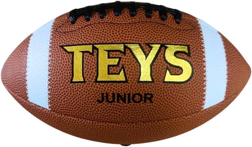 TEYS Game Football - Premium Composite Leather & Enhanced Grip (Sizes 5,6,7,9) (Junior)