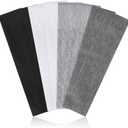 Hishexin Headbands for Women Non Slip, Stretchy Sweat Headband for Workout Yoga Running, Head Bands for Women's Hair - 8 Pack (Black White Grey)