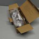 1 Pack Bathroom Door Knob, Door Knobs Interior Without Keys, Brushed Nickel Door Knobs for Bedroom and Office, Privacy Function, Modern and Sturdy Finish, Satin Nickel