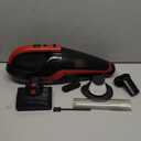 Pet Hair Handheld Vacuum Cordless, Car Vacuum Rechargeable with Reusable Filters, Motorized Brush and Multi-Accessories for Carpet, Couch & Stairs, Red, 17.0"X 4.6"X 6.6"