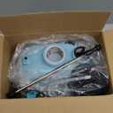 VAXMAY Battery Powered Sprayer 2 Gallon, Upgrade Electric Garden Sprayer with 3 Adjustable Speed, Battery Indicator, 4 Mist Nozzles, Rechargeable Handle, Retractable Wand, Shoulder Strap for Weed Lawn (Blue)