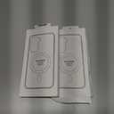 2 x AICase for Samsung Galaxy Z Fold 7 Clear Case Transparent Shockproof Protection Anti-Yellowing Resistant Phone Case for Galaxy Z Fold 7 5G (2025)