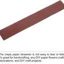 MECCANIXITY Crepe Paper Roll Crepe Paper Decoration 5.2ft Long 21.3 Inch Wide for Wedding Ceremony Various Festivals Decoration, Red Brown
