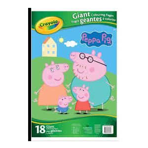 Colouring Book Crayola Giant Fun Pad Peppa Pig 