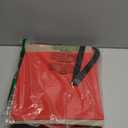 SONGMICS Christmas Figurine Storage Box for 15-Inch Figurines and Nutcrackers, Holiday Decor Organizer with Adjustable Dividers, 8 Slots and 2 Pockets, Dual Zippers, Cherry Red URFB041R01