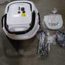 WYBOT A1 Cordless Robotic Pool Cleaner, Automatic Pool Vacuum for Above Ground with 120 Mins, Double Filters, LED Indicator, Charge in 2.5 Hours, Ideal for Above & In-ground Flat Pools - Whitegreen