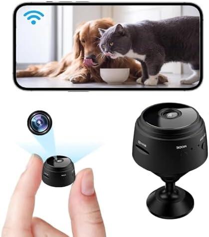 BOELIKAYS Hidden Camera Wireless, Mini Spy WiFi 1080P HD Camera for Home Security, APP Control Surveillance Camera Indoor Outdoor for Home, Car, Baby & Pet Monitoring, Cam with Night Vision (1 PCS)