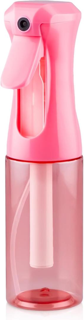 Continuous Spray Bottle for Hair, 1Pack Pink 6.8oz Mister Spray Bottle, Hair Spray Bottles for Hairstyling, Cleaning, Plants, Pets, Salons & More