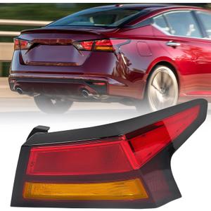 Huray Right Outer Tail Light Fit for Nissan Altima 2019-2022 [Halogen Type] RH Taillight Tail lamp Rear Brake Lamp Assembly OE Style Replacement for NI2805118 (Passenger Side)