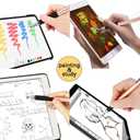 Mixoo Capacitive Stylus Pen, Disc & Fiber Tip 2 in 1 Series, High Sensitivity and Precision, Universal for ipad, iPhone, Tablets and Other Touch Screens, Model: Rose Gold