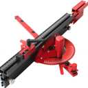 Precision Miter Gauge for Maximum Stock Support and a Repetitive Cut Flip Stop