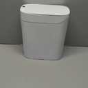 funest Smart Bathroom Trash Can with Lid 3.5 Gallon Rechargeable Motion Sensor Trash Can,Waterproof Automatic Garbage Can with Automatic Suction Bag Feature,Waste Bin for Bedroom, Kitchen, Office