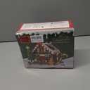 Christmas Gingerbread House Building, Christmas Village House Building Set, Contain Christmas Tree and Train, Xmas Brick Toy Gifts for Adults Teens and Kids 1288PCS (Brown)