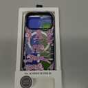 MOSNOVO for iPhone 17 Pro Case | Compatible with Magsafe | Military Grade 10ft Drop Tested | Camera Control | Clear Black with Pink Leopard Design