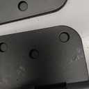 Black Door Hinges 4 Inch, 3 Pack Matte Black Heavy Duty Door Hinges with 5/8" Radius, 4" Interior and Exterior Front Door Hinge for Home, Gate, Furniture, Residential Use