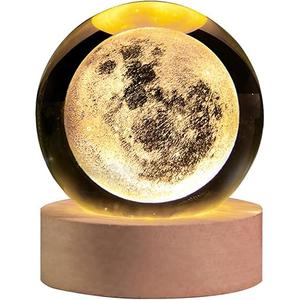 Mercury 3D Floating Moon Crystal ORB Light