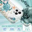 for iPhone 16 Pro Case for Women - Cute Girls Phone Cover Cool Aesthetic Unique Design Teen Turtles Heavy Duty Protective Shockproof Military Grade Funda for iPhone 16 Pro