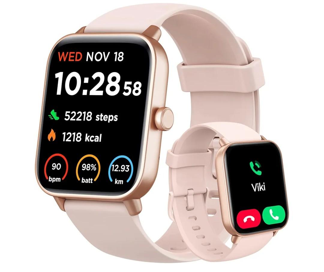 Smart Watch for Women Android & iPhone, Alexa Built-in, IP68 Waterproof Activity Fitness Tracker with Bluetooth Call (Answer/Make), 1.8" Smartwatch with Heart Rate/SpO2/Sleep Monitor, 100+ Sports Mode